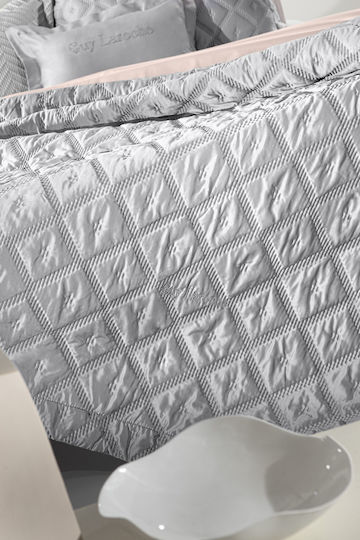 Guy Laroche Fiera Σετ Κουβερλί Υπέρδιπλο Microfiber Silver 240x250cm 3τμχ