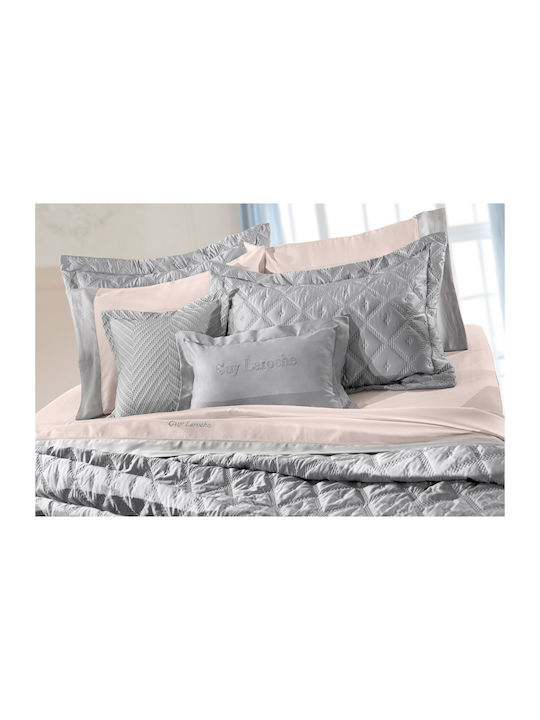 Guy Laroche Fiera Σετ Κουβερλί Υπέρδιπλο Microfiber Silver 240x250cm 3τμχ