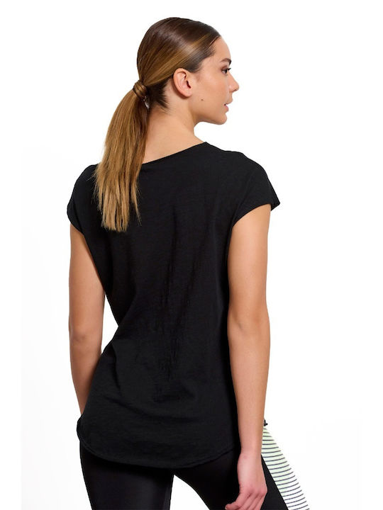 BodyTalk 1231-900828 Women's Athletic T-shirt Black