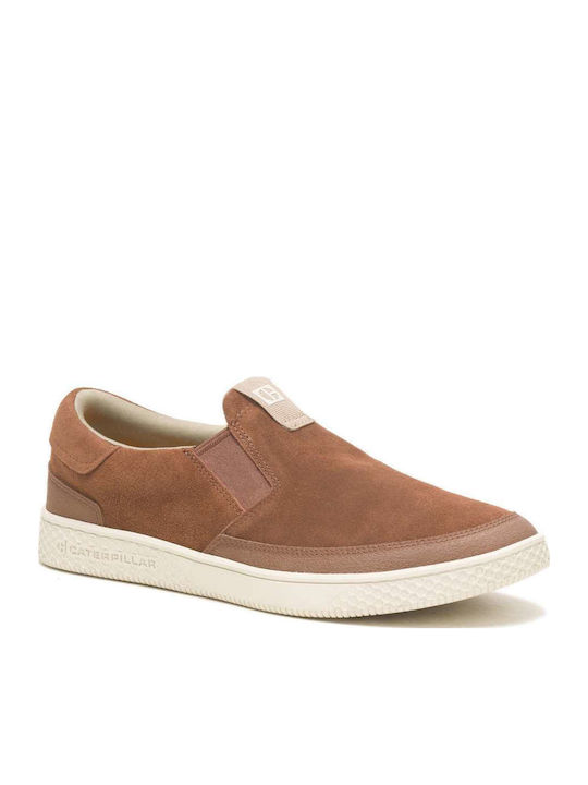 Pause Sport de piele Slip-on-uri pentru bărbați Maro
