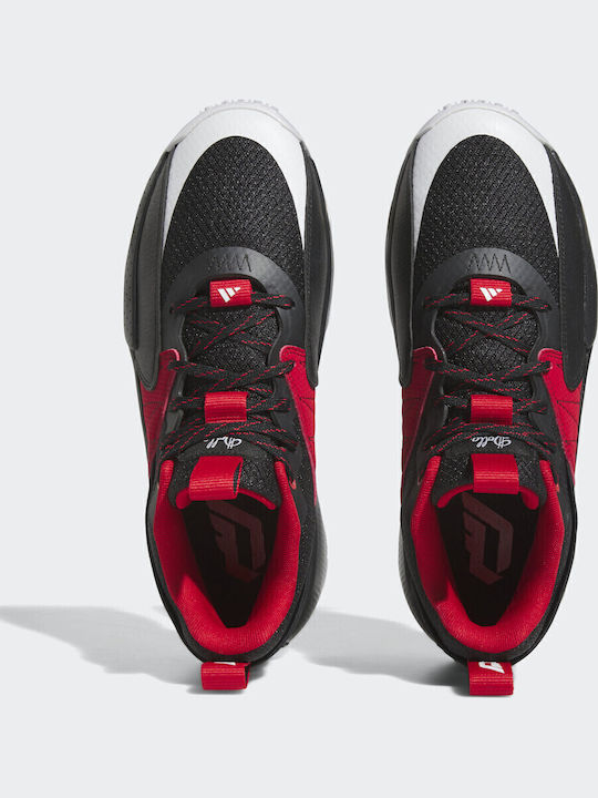 Dame Certified Low Basketball Shoes Scarlet / White / Black