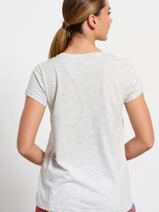 BodyTalk 1231-900728 Women's Athletic T-shirt Gray