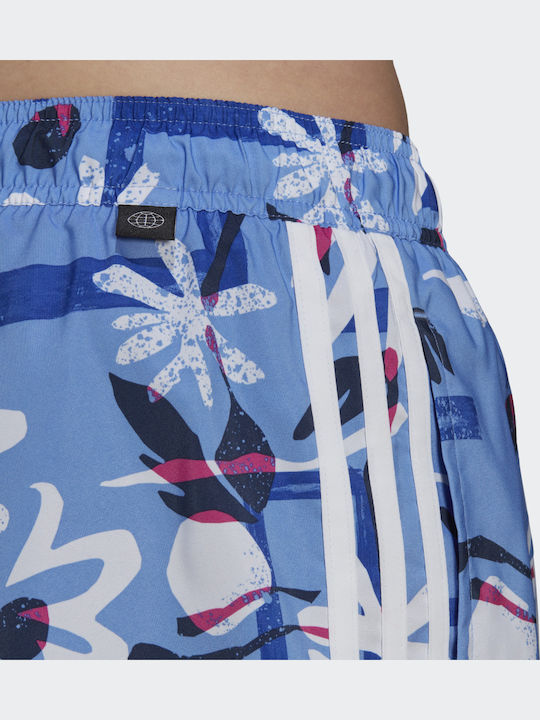 Seasonal Floral CLX Мъжки Бански Плувни Шорти Сини Флорален