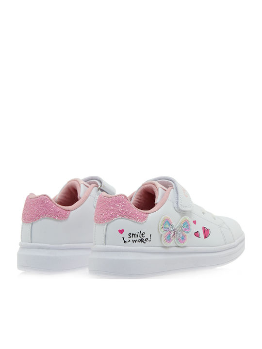 Παιδικά Sneakers με Σκρατς Λευκά