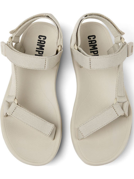 Match Women's Flat Sandals in Gray Color