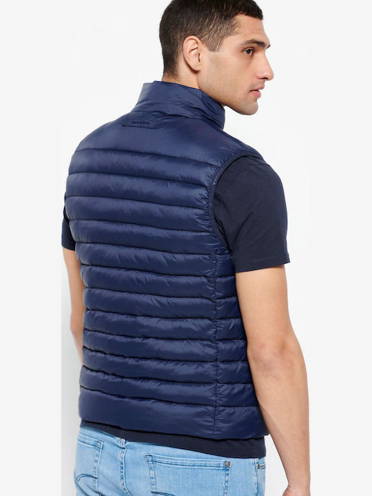 FBM007-00401 Sleeveless Jacket Puffer Navy Blue