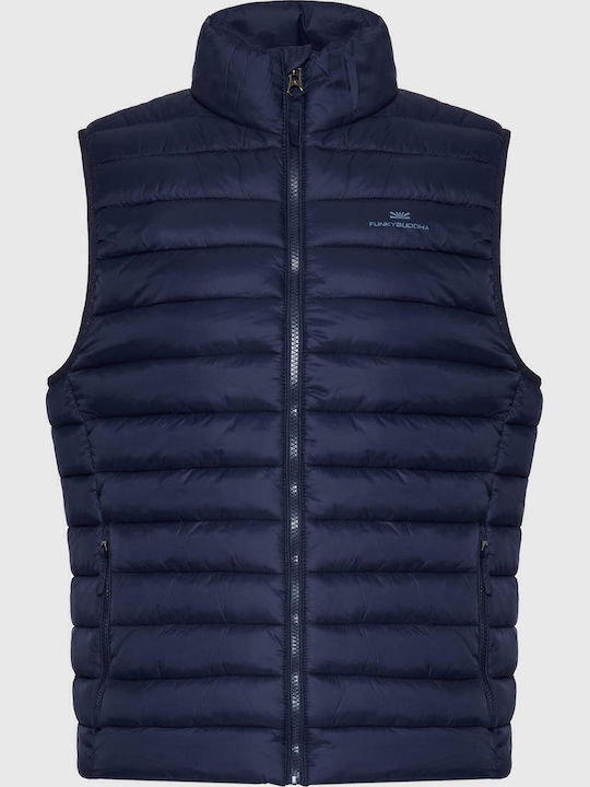 FBM007-00401 Sleeveless Jacket Puffer Navy Blue