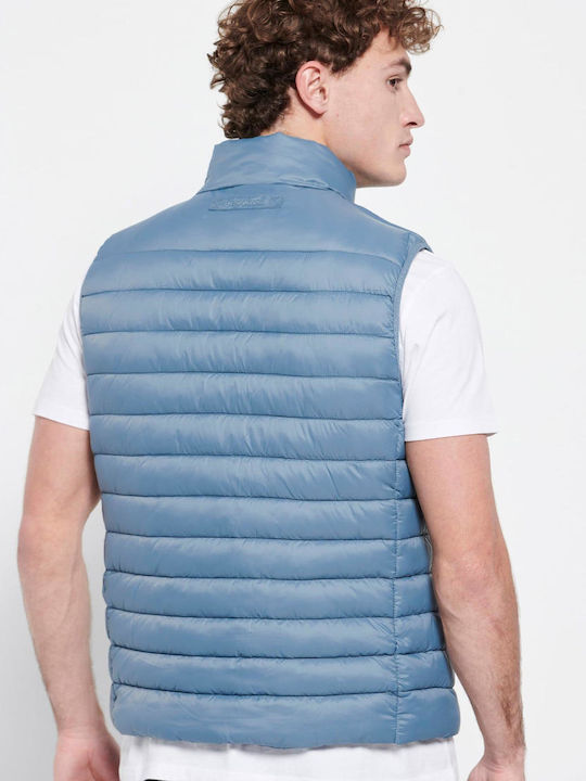 FBM007-00401 Sleeveless Jacket Puffer Dusty Blue