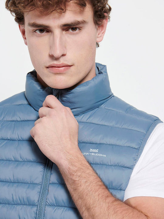 FBM007-00401 Sleeveless Jacket Puffer Dusty Blue