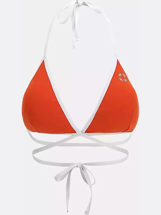 Padded Triangle Bikini Top Orange