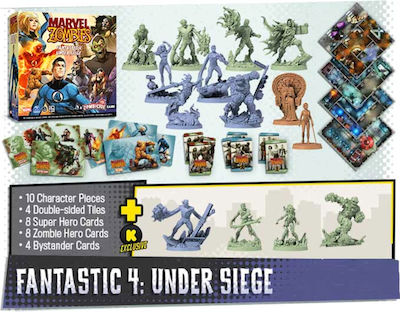 Cool Mini Or Not Επέκταση Παιχνιδιού Marvel Zombies: A Zombicide Game – Fantastic Four: Under Siege για 1-6 Παίκτες 14+ Ετών