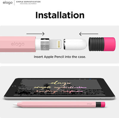 Elago Classic Stylus Case for Apple Pencil 1st Generation Lovely Pink