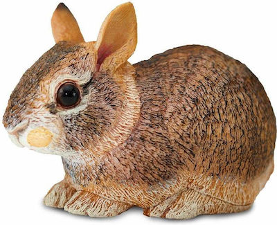 Safari Ltd Miniature Toy Baby Eastern Cottontail Rabbit 7cm.