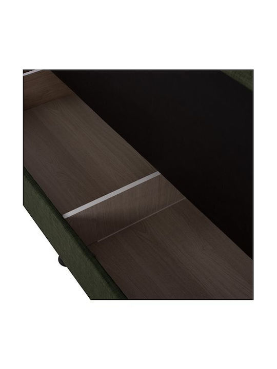 Andri Триместен Диван Спалня Текстил със съхранение Cupressus 180x72x77см.