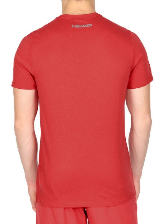 Head Club Ivan Herren Sport T-Shirt Kurzarm Rot