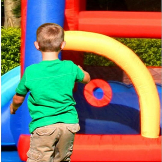 Happy Hop Aufblasbares Knights Schloss mit Trampolin & Rutsche für 3+ Jahre