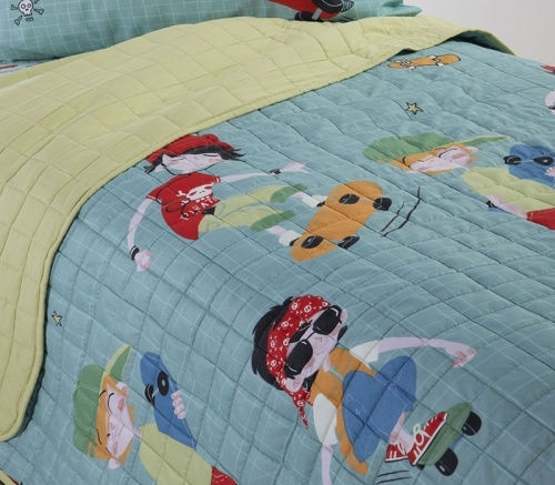 Nef-Nef Homeware Παιδικό Κουβερλί Μονό Boys Will Be Boys Petrol 180x220εκ.