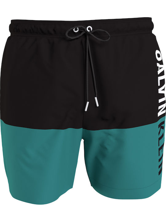 Men's Swimwear Shorts Black Striped