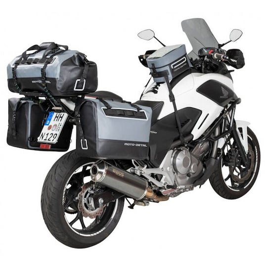 Moto-Detail Σάκος Ουράς Μοτοσυκλέτας Αδιάβροχος 30lt σε Γκρι Χρώμα