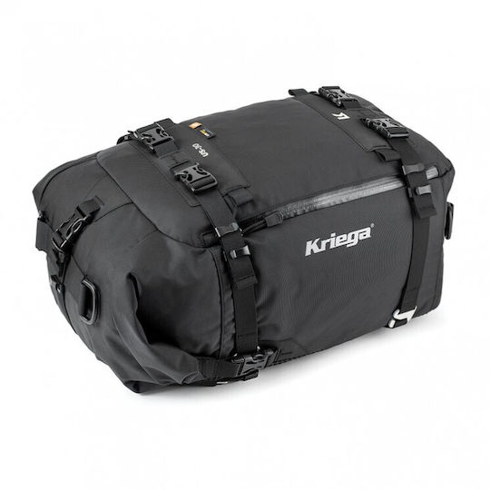 Kriega US-30 Drypack Waterproof Motorcycle Tail Bag 30lt Black