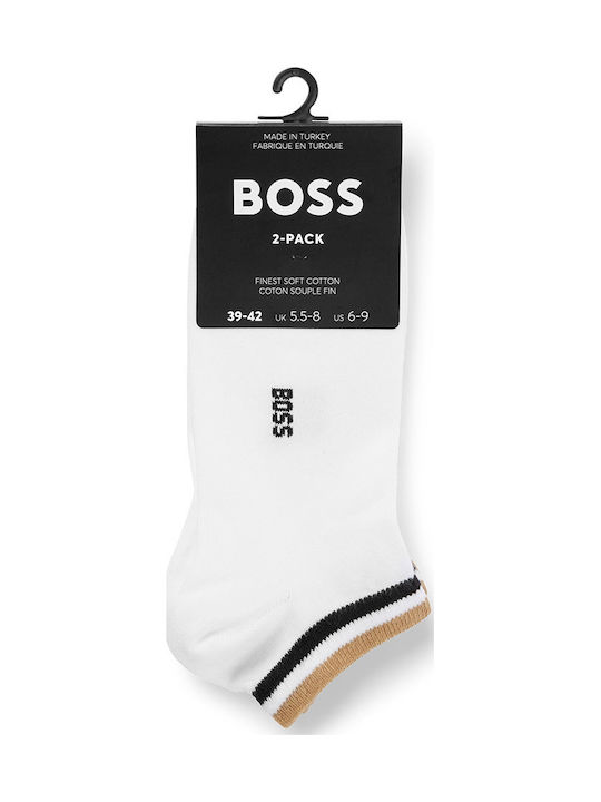 Boss Men's White Socks 2Pack