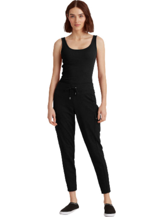 Women's Summer Blouse Cotton Sleeveless Black