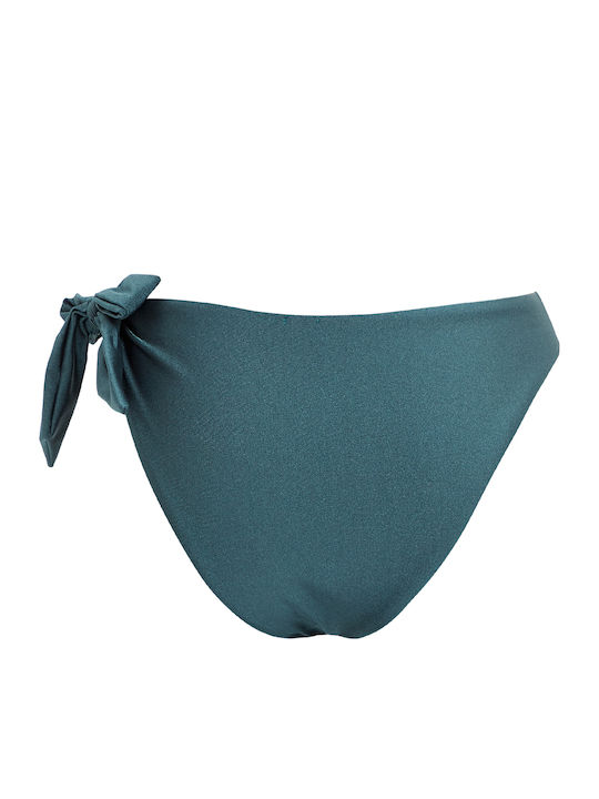 Bikini Slip με Κορδονάκια Πράσινο