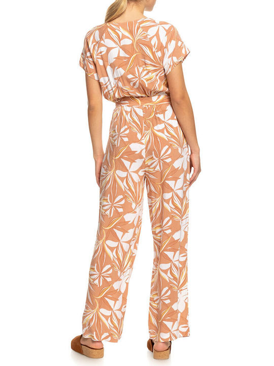 Roxy Women's Short-sleeved One-piece Suit Orange