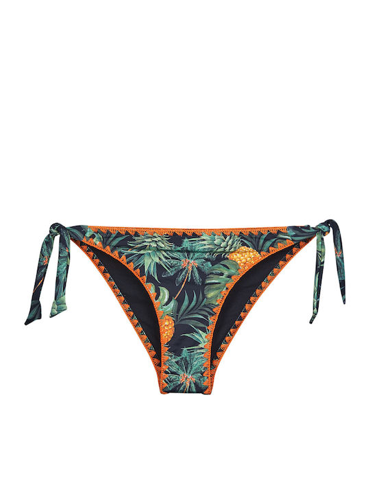 Dimka Palmhills Bikinihosen Slip mit Schnürung