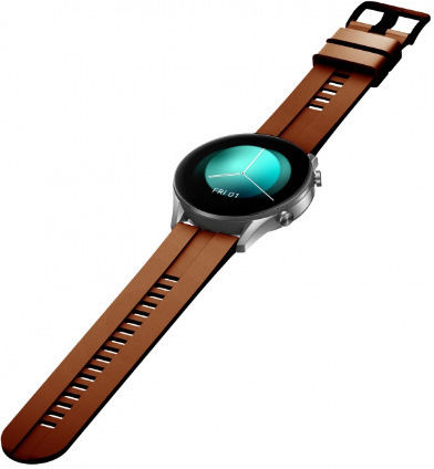 Oromed Fit8 Pro 46mm Αδιάβροχο Smartwatch με Παλμογράφο (Καφέ)