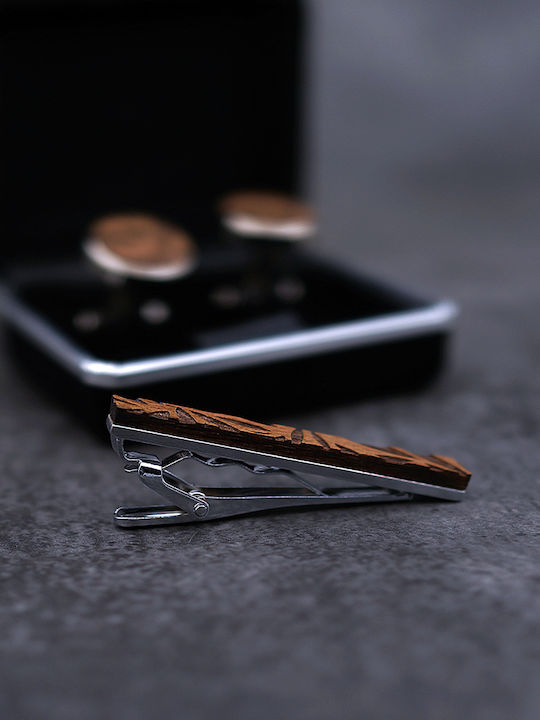 Legend Accessories Manschettenknöpfe aus Holz in Braun Farbe
