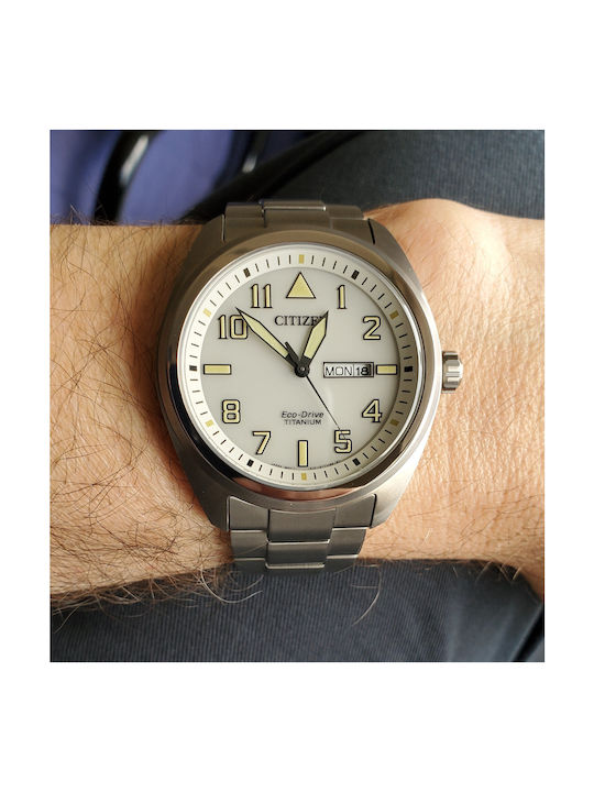 Citizen Eco-Drive Super Titanium Watch Eco - Drive with Silver Metal Bracelet