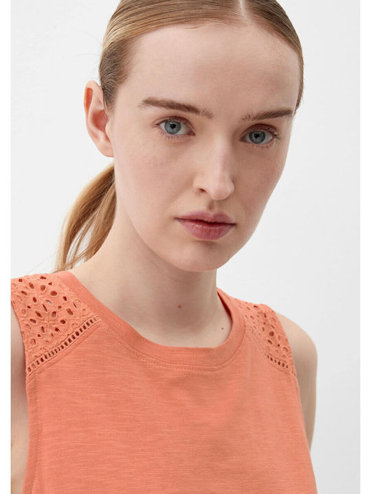 Women's Summer Cotton Sleeveless Top Orange