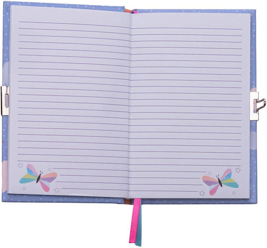 Floss & Rock Fantasy Carnet Cu dungi cu Lacăt Multicolor
