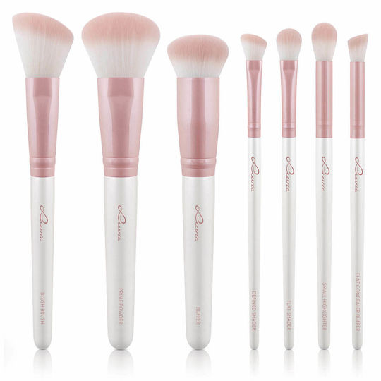 Luvia Set mit Make-up-Pinseln aus synthetischem Haar Prime Vegan Candy 7Stück