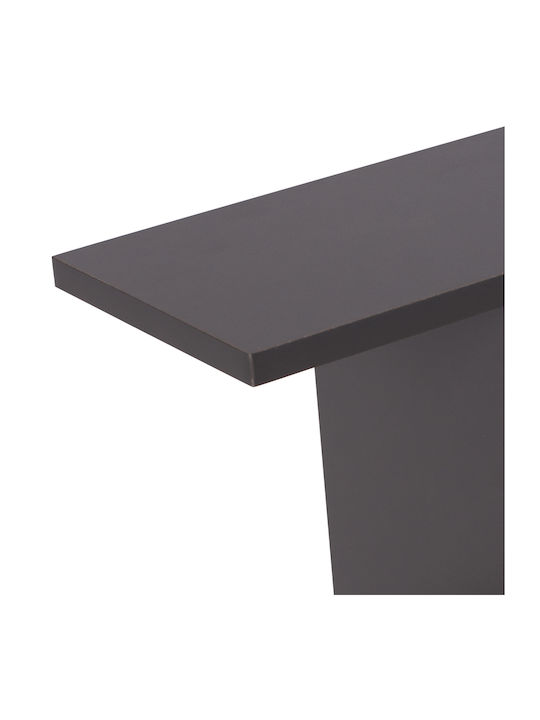 Rectangular Side Table Ameer Wooden Gray L50xW17xH56cm.