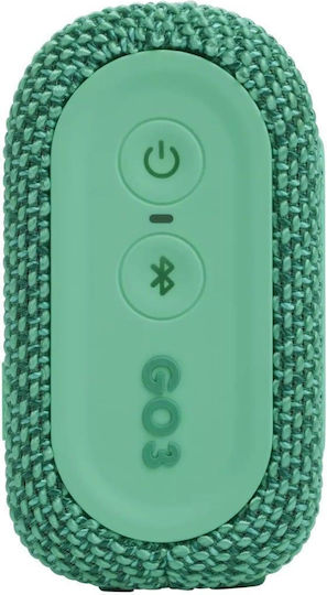 JBL Go 3 Eco Waterproof Bluetooth Speaker 4.2W with Battery Life up to 5 hours Green