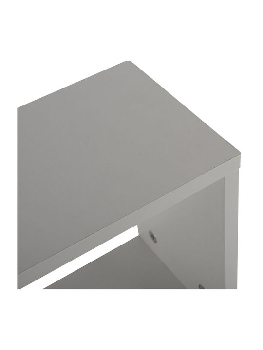 Rectangular Side Table Amabella Wooden White L45xW17xH52cm.