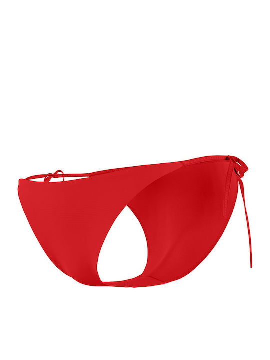 Bikini Slip mit Schnürchen Rot