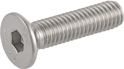 ArteLibre Machine Screw Allen Inox DIN 7991 with Diameter M6 and Length 40mm 4pcs