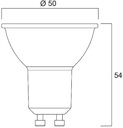 Sylvania Λάμπα LED 4.2W για Ντουί GU10 Θερμό Λευκό 345lm
