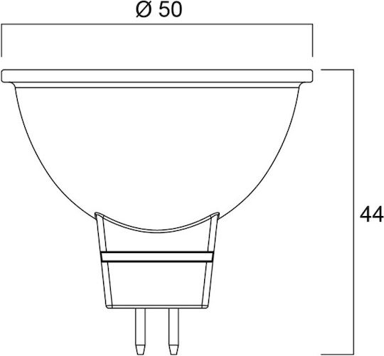Sylvania Λάμπα LED 4.3W για Ντουί GU5.3 και Σχήμα MR16 Φυσικό Λευκό 345lm