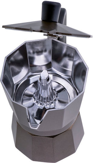 Maestro Stovetop Espresso Pot 3 Cups Brown