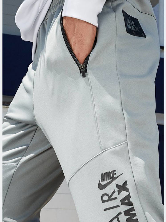 Sweatpants Glossy with Elastic Gray