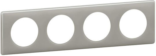 Legrand Celiane Switch Frame 4-Slots Gray 066604