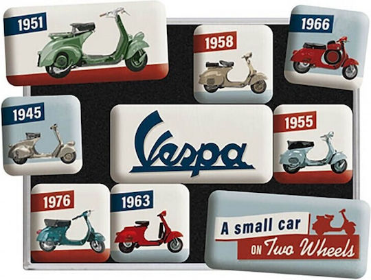 Louis Vespa Set Magnete Decorative Rectangulare 9 Bucăți