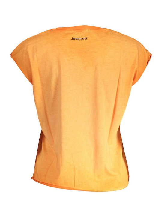 Desigual Women's T-shirt Orange