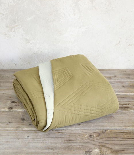 Nima Glee Überdecke Beige / Goldbraun 220x240cm