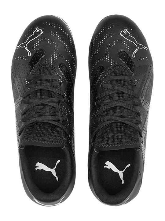 Future Play FG/AG Kids Soccer Cleats & Shoes with Molded Outsole Black / White