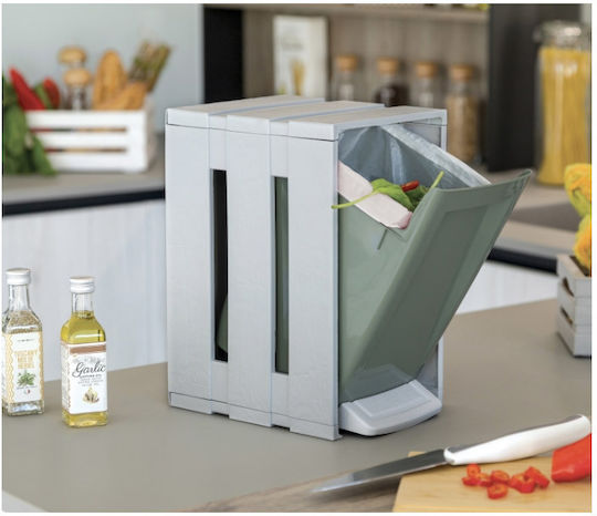 Bama Bama Kunststoff Mülleimer Mit Pedal Olive 7lt